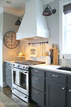 the kitchen is clean and ready to be used as a place for cooking or baking