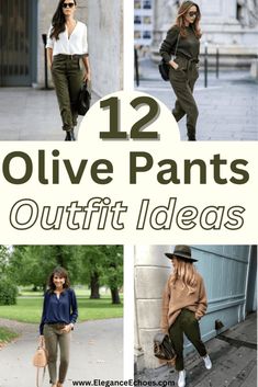 Olive Green Outfit Ideas, Olive Green Outfit, Green Joggers, Joggers Outfit, Summer Work Outfits