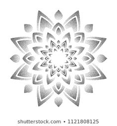 an abstract silver flower on a white background