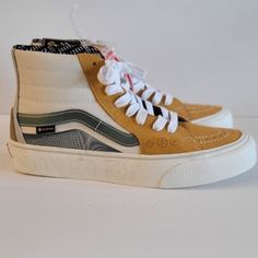 These Vans Sk8 Hi Gore-Tex Shoes Combine Style, Functionality, And Durability, Making Them A Great Choice For Both Skateboarding And Casual Wear. Gore Tex Shoes, Vans Yellow, Rare Vans, Uniqlo Bags, Vintage Chanel Handbags, Black Leather Sneakers, Vans Sk8 Hi, Swim Shoes, Vans Slip On