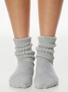 SCRUNCH ANKLE SOCK | Aritzia Trendy Stretch Soft Socks, Trendy Soft Stretch Socks, Cozy Stretch Cable Knit Socks, Casual Stretch Cable Knit Socks, Cozy Mid-calf Spring Socks, Comfortable Ribbed Cozy Socks, Comfortable Stretch Socks With Ribbed Cuffs, Comfortable Cozy Ribbed Socks, Trendy Ribbed Stretch Socks