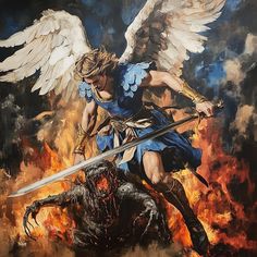 Warrior Kneeling, Catholic Artwork, Catholic Beliefs, Angel Warrior, Animal Portraits Art, Jesus And Mary Pictures, Catholic Images, Dark Art Tattoo