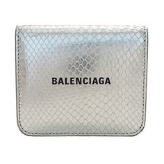 Used Balenciaga Wallet For Women And Men, Bi-Fold Wallet, Leather, Silver, Compact, Flashy, Coin Pocket (Sku: Gzl14jw2) === General === Brand : Balenciaga === Design === Type : Wallet (Bi-Fold) Gender : Men,Women Material : Leather Color : Silver === Size === Size (Hxwxd) : 8.5cm X 10cm X 3.5cm / 3.34'' X 3.93'' X 1.37'' === Included Items === Accessories : Box, Dust Bag, Manual Accessories Notice : Before Purchasing, Please Refer To The Images Of The Accessories Included With The Item. === Cond Designer Silver Wallet With Card Slots, Silver Bifold Wallet With Card Slots, Luxury Silver Wallet For Travel, Luxury Silver Travel Wallet, Balenciaga Design, Balenciaga Wallet, Balenciaga Leather, Wallet For Women, Accessories Box