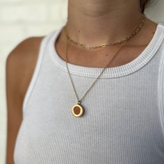 Buy in 14K Gold. Our Essential Oil Diffuser Pendant is a simple, minimal way to wear your favorite calming, energizing, or soothing scents all day. Whenever you need a little extra peace and calm, and even when you don't, add a drop of your favorite essential oil to the terra cotta disc on your diffuser jewelry, put it on, and you're good to go for the day. The stronger the scent, the longer it will last. Click [here] to learn more about this total collaboration between Madeline and Dawson. This Silver Market, Essential Oil Necklace, Essential Oil Necklaces, Oil Diffuser Necklace, Essential Oil Necklace Diffuser, Diffuser Jewelry, Diffuser Necklace, Gold Price, Leaf Pendant