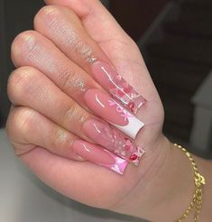 Using Canva, Girly Acrylic Nails, Long Acrylic Nails Coffin, Acrylic Nails Coffin Pink