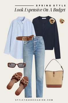 Chic Errand Outfit, Outfits You Can Find In Your Closet, Casual Spring Outfits With Jeans, Effortlessly Chic Outfits Spring, Chic Effortless Style, Classic Mom Outfits, Look Casual Primavera, Classic French Outfits, Spring Style Outfits