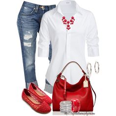 Lace Shoes Le pondria unas zapatillas de chalol o de suede... Mode Casual, Looks Chic, Outfit Casual, Red Shoes, Polyvore Outfits, Look Chic, Look Fashion, Spring Summer Fashion, Work Outfit