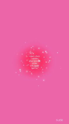 a pink background with stars and a quote