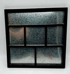 an image of a window that is frosted