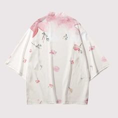 Haori Designs | Eiyo Kimono Haori Flower Pattern, Kimono Outerwear, Anime Lingerie, Cardigan Kimono, Kawaii Dress, Floral Sleeve, Japanese Streetwear, Casual Vest, Casual Cardigans