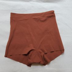 Kit Undergarments High Waist Briefs Shorts Underwear Slips Panties Brown Size 1 Stretchy Nwot Waist 11 1/4" Hips 14 3/4" Stretch Bottoms With Built-in Bra For Daywear, Daywear Bottoms With Built-in Bra And Stretch, Solid Color Brief Shorts For Loungewear, Loungewear Shapewear With Short Leg, Bus Ideas, The Kit, Briefs, High Waist, Slip On