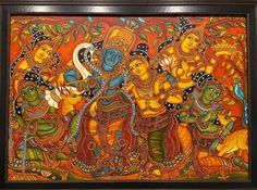 Mural Painting Ideas, Shree Ram Images, Painted Home Decor, Drawing Lessons For Kids, Ethereal Aesthetic, Day Glow, Madhubani Art