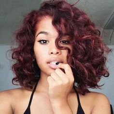 Curly Full Lace Wig, Red Wigs, Curly Hair With Bangs, Curly Bob Hairstyles, Hairstyles Long, Trending Hairstyles, Short Curly Hair, Long Curly Hair, Long Curly