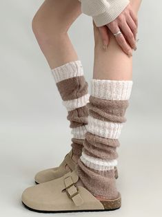 Stay cozy and stylish with our 3 color options knit leg warmers. These versatile leg warmers come in three beautiful colors to match any outfit. Whether you're pairing them with boots, leggings, or skirts, these leg warmers are the perfect accessory to complete your look.   Please note that this product includes one pair of leg warmers only. Choose your favorite color and step up your fashion game with these trendy leg warmers. Casual One Size Acrylic Socks, Casual Acrylic Socks For Fall, Acrylic Casual Socks For Fall, Thick Acrylic Casual Socks, Warm Acrylic Socks For Fall, Thick Acrylic Socks For Fall, Brown Leg Warmers For Fall, Casual Knitted Legwear For Winter, Cozy Elastic Leg Warmers For Fall