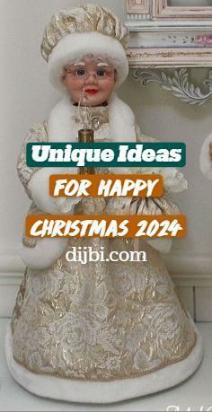 an image of a figurine with the words unique ideas for happy christmas 2012