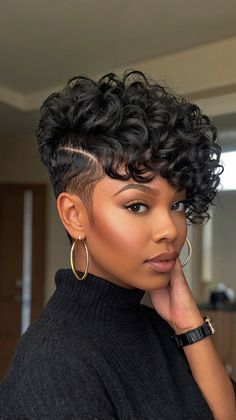 💖 Graceful 51 Stunning Short Haircuts for Black Women 51 Stunning Short Haircuts for Black Women... Natural Hair Short Cuts, Style Salon, Queen Hair