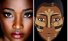 Comp Makeup, Face Makeup Guide, Lipstick Colours, Dark Skin Makeup Tutorial, Contour Tutorial, Natural Glam Makeup, Makeup Blending, Makeup Bag Essentials