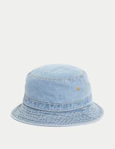 This bucket-style sun hat is crafted from breathable denim for a comfy feel. Our Sun Smart fabric helps provide UPF50+ protection from harmful rays and is endorsed by the British Skin Foundation. Sizes up to 18 to 36 months come with an adjustable riptape strap. Denim Hats, Smart Fabric, Period Undies, Period Panties, Skin Foundation, Sun Hat, Marks And Spencer, Fashion Advice, Sun Hats