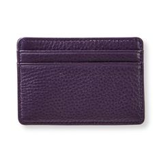 Trim down with this classic leather card wallet in premium full-grain Levenger leather, designed to slip easily into a front or back pocket without the bulk of a traditional leather wallet. The Slim Card case has 4 slots for credit cards, ID or business cards plus a slip pocket for cash, receipts or more cards, all kept secure by RFID-blocking technology. Make it personal with an optional monogram. Classic Rectangular Card Holder With Card Slots, Classic Smooth Grain Card Holder For Travel, Classic Rfid Blocking Card Holder For Business, Classic Wallets With Card Slots For Daily Use, Classic Rfid Blocking Card Holder For Everyday, Classic Everyday Card Holder With Rfid Blocking, Leather Card Holder With Id Window For Daily Use, Classic Card Holder With Id Window For Daily Use, Classic Wallet With Id Window For Everyday Use