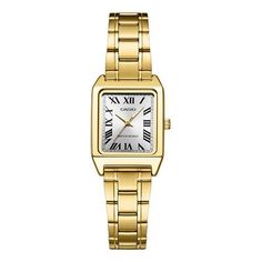 CASIO Stainless Steel Strap Quartz Waterproof Womens Analog Gold Watch Casio Gold Watch, Casio Watch Women, Casio Vintage Watch, Casio Quartz, Vintage Gold Watch, Vintage Watches Women, Small Watch