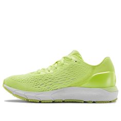 Under Armour Hovr Sonic 3 W8ls Marathon Running Shoes/Sneakers Functional Green Running Shoes For Spring, Green Breathable Running Shoes For Spring, Green Spring Running Shoes, Green Athleisure Running Shoes For Spring, Green Sneakers For Running Errands In Spring, Casual Under Armour Running Shoes For Light Sports, Neon Yellow Sneakers For Sports In Spring, Neon Yellow Sneakers For Spring Sports, Casual Under Armour Running Shoes