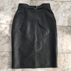 Asos Black Leather Skirt Nwt Lined Soft Real Leather Size: 8 Black Leather Skirt, Black Leather Skirts, Real Leather, Leather Skirt, Pencil Skirt, Asos, Womens Skirt, Black Leather, Pencil