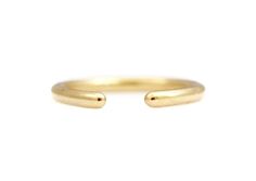 14k Gold Open Ring Open Band Ring, Everyday Open Ring In Recycled Gold, Everyday Recycled Gold Open Rings, Stackable Open Band Rings In Recycled Gold, Recycled Gold Open Stackable Rings, Gold Minimalist Open Band Bypass Ring, Yellow Gold Midi Rings With Polished Finish, Yellow Gold Open Band Midi Rings With Polished Finish, Minimalist Open Ring In Recycled Gold