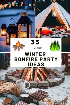 winter bonfire party ideas that are easy to make