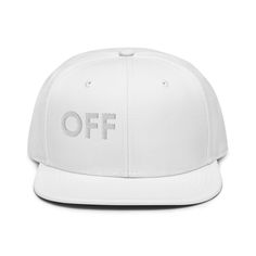 Discover the OFF Trucker Cap, a stylish accessory that embodies the essence of being OFF. Express yourself with the "I'm OFF" Hat, perfect for those moments when we all need to disconnect. Shop now for the OFF Hat in English and embrace your downtime in style. • 85% acrylic, 15% wool • Structured, 6-panel, high-profile • Plastic snap closure • Grey under visor • Head circumference: 22″–24″ (55–60 cm) • Blank product sourced from China Size guide A (inches) B (inches) C (inches) D (inches) One si Modern Adjustable Snapback Hat, Hats Snapback, Navigating Life, Life Challenges, Head Circumference, Snapback Hat, Stylish Accessories, Free Giveaway, Trucker Cap