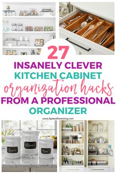 kitchen cabinet organization hacks from a professional organizer