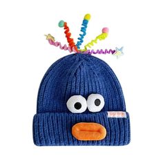 Cute And Funny Knitted Wool Hat, Eyes And Antennas Fresh And Sweet Essential For Going Out On The Street Sausage Mouth Woolen Hat Features: Essential for going out on the street Cool and funny Eyes retractable and flashing Pat lightly Auto flash Funny and cool Knitted cotton insulation Product Description: 1*Cute Glowing Knit Hat Size: One Size.  Color: black.  Gender: unisex.  Age Group: adult. Funny Eyes, Boys Winter Hats, Flash Funny, Crochet Skull, Knitted Hats Kids, Woolen Hat, Cute Beanies, Wool Hat Knit, Christmas Clearance