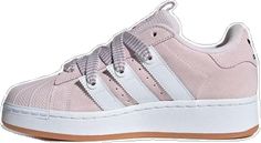 Adidas Pink Skate Shoes With Boost Midsole, Pink Skate Shoes With Laces For Sports, Pink Adidas Logo Skate Shoes, Pink Adidas Lace-up Sneakers, Pink Adidas Skate Shoes For Sports, Adidas Originals Superstar, Adidas Originals, Pink White, Adidas