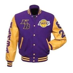 Premium Quality Kobe Bryant Los Angeles Lakers Basketball Varsity Wool Jacket Letterman Bomber , Mens Coats Jackets Vintage Varsity Jacket, Lakers Basketball, Men's Coats & Jackets, Kobe Bryant, Los Angeles Lakers, Leather Jacket Men, Wool Jacket, Jacket Style