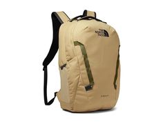 The North Face Vault - Backpack Bags : Khaki Stone/TNF Black : Keep your belongings safe and protected in The North Face Vault adventure daypack! Comfortable, stitched foam back panel. Large main compartment fits books and binders. Secondary compartment with organization. Exterior key/ accessory clip. Durable YKK zippers. Fabric: 600D polyester, 1200D polyester. Volume: 28 L. Dimensions: 19 H x 13 W x 7 D. Weight: 1 lb 7 oz. Measurements: Bottom Width: 12 1 4 in Depth: 5 in Height: 19 in Strap Length: 34 1 2 in Strap Drop: 14 1 2 in Handle Length: 6 3 4 in Handle Drop: 2 in Weight: 1 lb 10 oz The North Face Rectangular Travel Backpack, Green The North Face Backpack For Outdoor Activities, Green The North Face Outdoor Backpack, The North Face Green Backpack For Outdoor, The North Face Camping Backpack, The North Face Standard Backpack For Camping, The North Face Backpack For Camping, The North Face Outdoor Standard Backpack, The North Face Backpack For Hiking