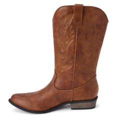 PRICES MAY VARY. FAUX LEATHER BOOTS FOR WOMEN: Perfect addition to any cowgirl's wardrobe. Show off your western-inspired fashion sense Mid Calf Cowboy Boots, Leather Boots For Women, Cowboy Boots For Women, Faux Leather Boots, Western Boot, Inspired Fashion, Boots For Women, Western Boots, Fashion Sense