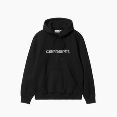 Sudadera Carhartt | Sudadera Carhartt Hombre | Sudadera Carhartt Negra | La sudadera con capucha Carhartt está confeccionada con un ajuste holgado con un jersey de polialgodón cepillado pesado Carhartt Sweatshirt, Carhartt Sweatshirts, Graphic Embroidery, Carhartt Hoodie, Script Logo, Carhartt Wip, Kangaroo Pocket, New Balance, Kangaroo