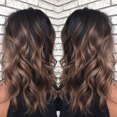 Chocolate Brown Hair With Caramel Highlights 2023 Hair Trends For Women Ombre, Fall Foliage Hair, Peek A Boo Highlights Brunette, Earthy Brunette Balayage, Low Maintenance Balayage, Dark Balayage, Light Brown Balayage