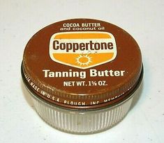 (vtg,vintage,60s,70s) coppertone (tin,jar) sun tanning - Google Search Sun Tanning, Vintage Packaging