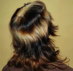 Neutral Hair Dye Ideas, Black Hair With Bleached Ends, Tiger Hair Color, Shineline Hair, Trending Hair 2024, Curly Hair Peekaboo, Long Hair Dye Ideas, Brown Hair With Colored Tips, Hair Dye Ideas Natural