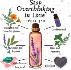 Witchcraft Love Spells, Witches Jar, Stop Overthinking, Spell Jars, Manifest Love