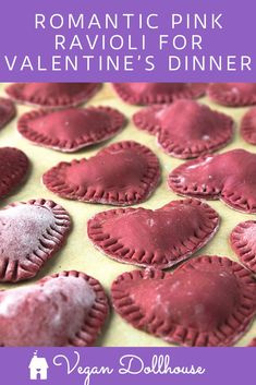 valentine's day dinner with red velvet heart pastries