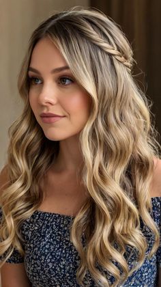 wedding hairstyles half up half down medium length with bangs Hair Down Side Braid, Braids For Wedding, Medium Length With Bangs, Medium Length Wedding Hairstyles, Braided Bangs Hairstyles, For Wedding Hairstyles, Bridesmaid Hair Braid, Double Braids, Medium Length Hair With Bangs