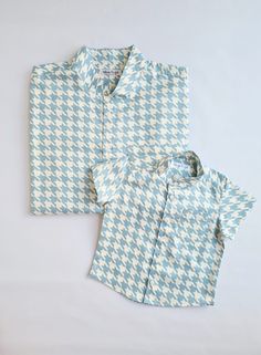 "MATCHING OUTFIT FOR DAD AND SON. This shirts made from 100% cotton fabric.   This outfit for dad and son will be perfect present for Father's day,  birthday celebration or any special occasion. Availeble to order mom and daughter dresses, mom and son outfit in same fabris as dad and son shirts. SIZES: Toddler and boy shirts available for order in sizes 03 months to 9 years. Men's shirt sizes: XS, S, M, L. FABRICS AND STYLES. I have so many cotton fabrics for your best outfits. I always will be Casual Blue Shirt For Father's Day, Blue Family Matching Shirts, Matching Short Sleeve Shirt For Father's Day, Family Matching Blue Shirt, Father's Day Matching Short Sleeve Shirt, Father's Day Matching Family Shirts, Casual Blue Shirt For Family Occasions, Family Matching Cotton Shirt For Birthday, Cotton Family Matching Shirts