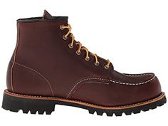 Red Wing Heritage 6" Moc Toe Lug - zappos.com Rugged Waterproof Moc Toe Chukka Boots, Rugged Waterproof Chukka Boots With Moc Toe, Fall Waterproof Moc Toe Work Boots, Waterproof Moc Toe Work Boots For Fall, Steel Toe Moc Toe Work Boots For Fall, Red Moc Toe Boots With Vibram Sole, Waterproof Moc Toe Work Boots, Rugged Red Leather Work Boots, Red Rugged Moc Toe Boots