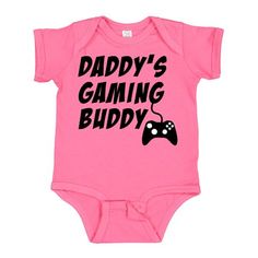 Daddy's Gaming Buddy with Controller Baby Bodysuit are the perfect gift for the little one you know following in their Dad's footsteps! Our unisex one piece baby bodysuit make great gift for newborns, babies, infants, baby showers and expectant moms. An ideal gift for any new parent who will want one in every color. Baby Bodysuit. Size: 12 Months.  Color: Pink.  Gender: male.  Age Group: infant. Clothes Country, Baby Clothes Country, Enhypen Niki, Western Babies, Kid Clothes, Hrithik Roshan, Toddler Boy Outfits, Baby Boy Or Girl, Clothes Ideas