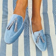 Category:Loafers,Slip-Ons; Upper Materials:Faux Suede,PU; Season:Spring   Fall; Heel Type:Flat Heel; Gender:Women's; Size Suggestion:standard size, select your usual size; Activity:Walking; Toe Shape:Round Toe; Style:Vintage,Casual; Heel Height(inch):<1; Outsole Materials:Rubber; Occasion:Daily; Closure Type:Loafer; Pattern:Solid Color; Listing Date:10/24/2023; 2024 Trends:Plus Size,Loafer Mules,Platform Boots; Foot Length:; Foot Width:; SizeChart1_ID:2:185380; Heel Height:Flat Trendy Footwear, Decorative Tassels, Women's Slip Ons, Tassels Decor, Loafers Online, Loafer Mules, Suede Loafers, Zimbabwe, Vintage Casual