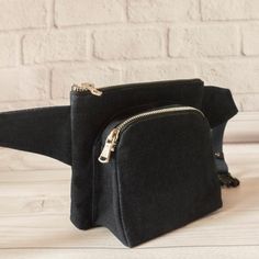 "You can also choose another design: https://etsy.me/2T4QKhp This stylish hip purse is designed for your comfort. The design of this waist bag is designed specifically for women. The belt bag goes well with any pants or dress. A belt bag is small but very roomy. SIZE: Bag          ➜      7\" 1/2  x 6\"  (in)  (19cm x 15cm) Pocket     ➜      5\" x 4\"   (in)    (13cm x 11cm) Belt is adjustable up to:  ➜        45\" (in)     (115cm) A small fanny pack made from denim canvas. Raincoat fabric lining Casual Belt Bag With Removable Pouch As Gift, Casual Pouch Belt Bag As Gift, Black Pouch Belt Bag As Gift, Casual Rectangular Belt Bag As Gift, Casual Rectangular Belt Bag Perfect For Gifts, Casual Rectangular Belt Bag Ideal For Gifts, Belt Bag With Cell Phone Pocket As Gift, Belt Bag With Phone Pocket As Gift, Gift Pouch Belt Bag With Cell Phone Pocket