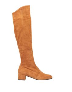 leather, logo, solid color, zip, round toeline, square heel, leather lining, rubber sole, contains non-textile parts of animal origin, suede effect , Color: Brown , Size: 7 Brown Knee-high Boots With Zipper Closure, Leather Logo, Brown Boots, Over Knee Boot, Knee Boots, Soft Leather, Womens Boots, Solid Color, Textiles