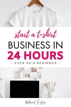 Start a T-Shirt Business in 24 Hours How To Start Your Own Tshirt Business, How To Start Tshirt Business, Start Tshirt Business, Online T Shirt Business, How To Create Your Own Tshirt Design, How To Design And Print T Shirts, How To Start A Shirt Printing Business, How To Start T Shirt Business