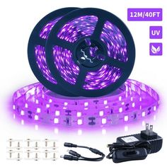 purple led strip light with 12m / 40ft